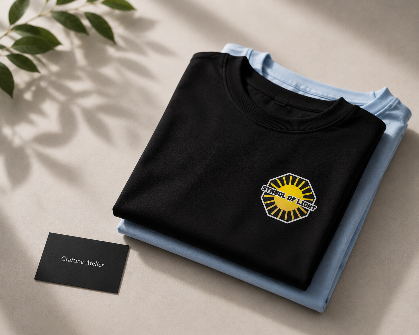 Tricouri personalizate Symbol of Light — imprimare piept stânga